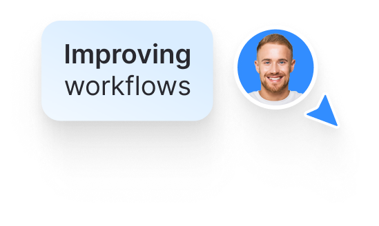 User improving workflows