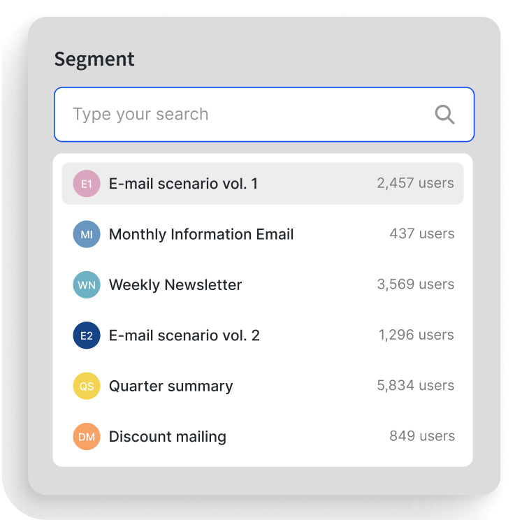 Segments in ChatBot's Visual Builder