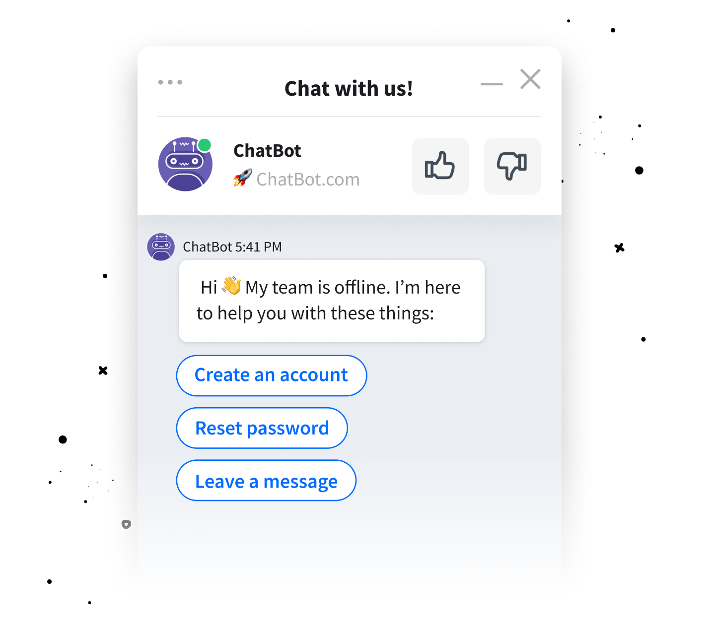 live chatbot for website